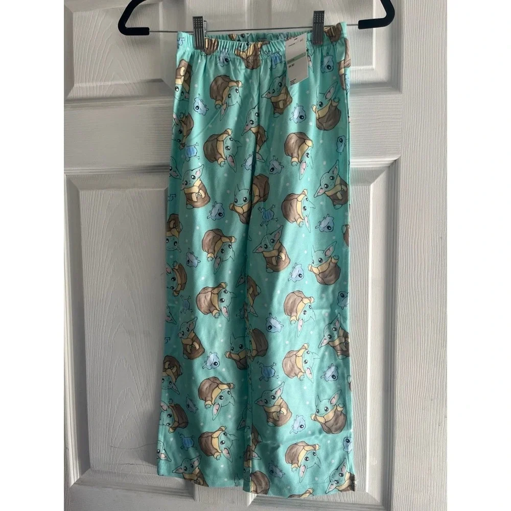Star Wars Grogu Baby Yoda Pajama Set Kids Size 8 Mint Green Mandalorian 2PC NWT